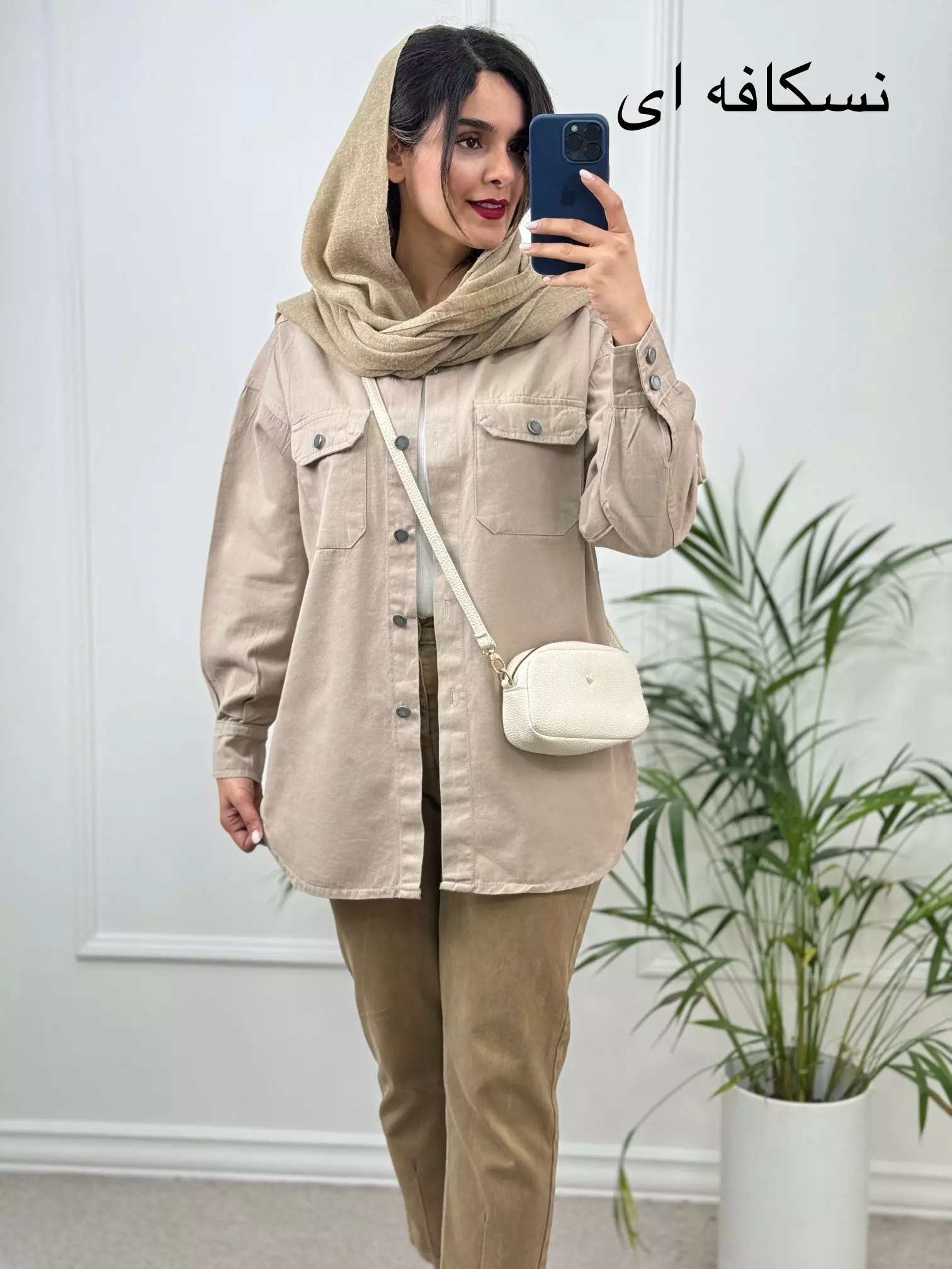مانتو کتان رونا ( دارای ایراد جزئی )